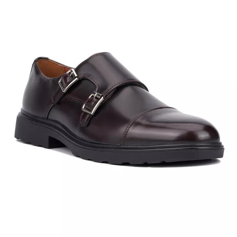 Xray Gavin Mens Monk Strap Dress Shoes Brown Bean Product Image