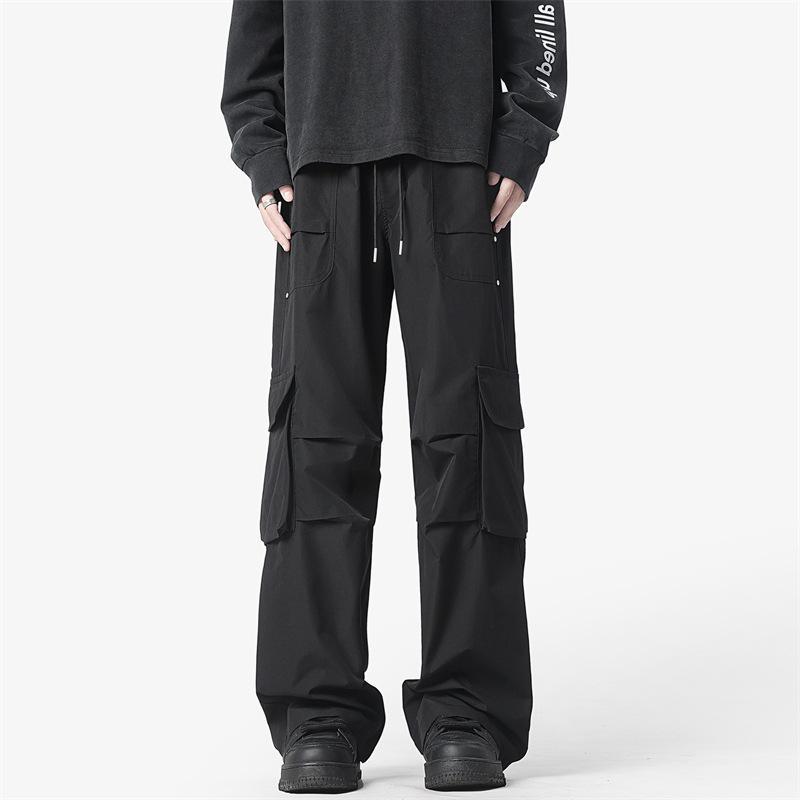 Retro Paratrooper Pleated Functional Cargo Pants Product Image