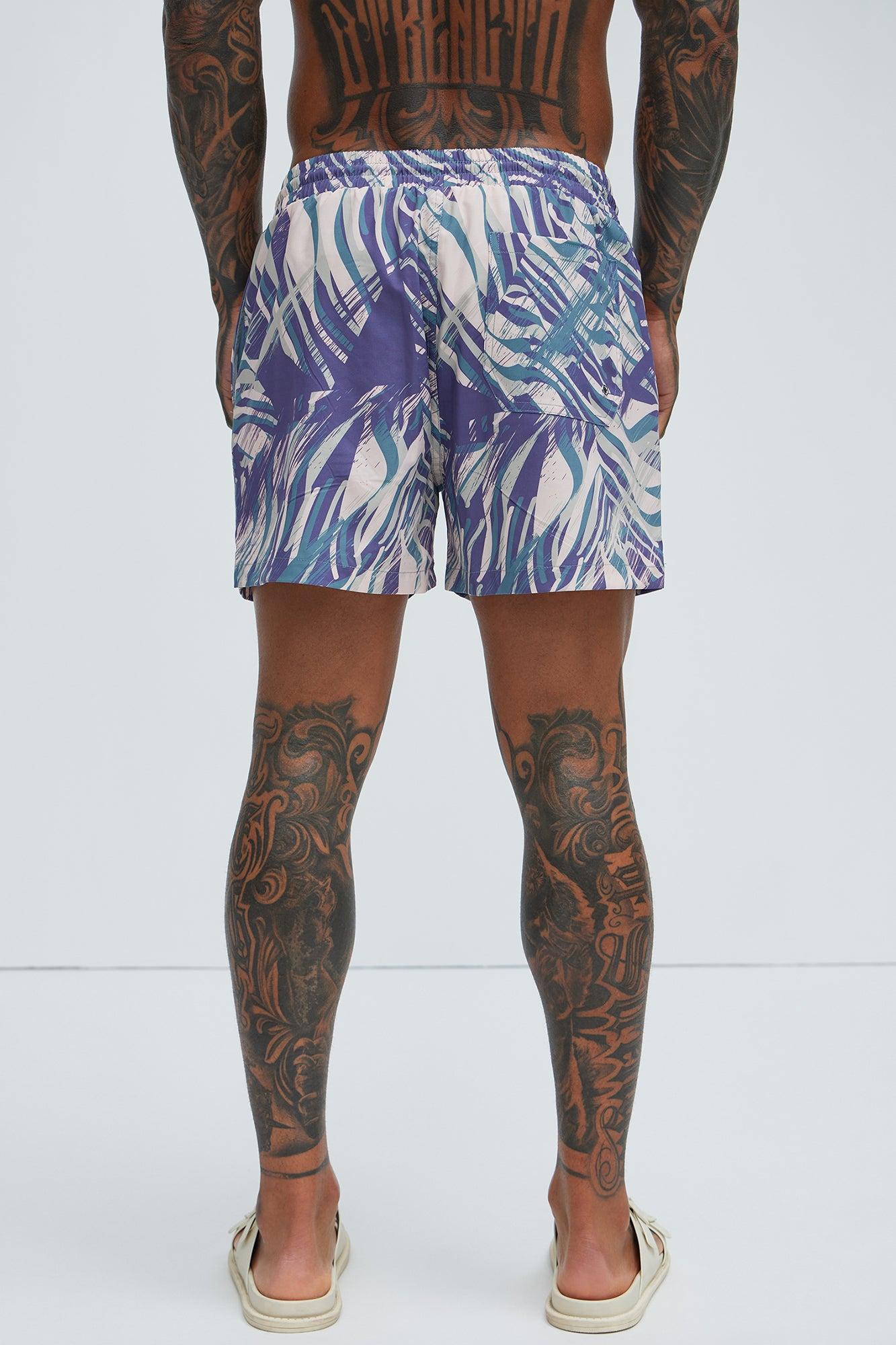 Restful Swim Trunks - Purple/combo Product Image