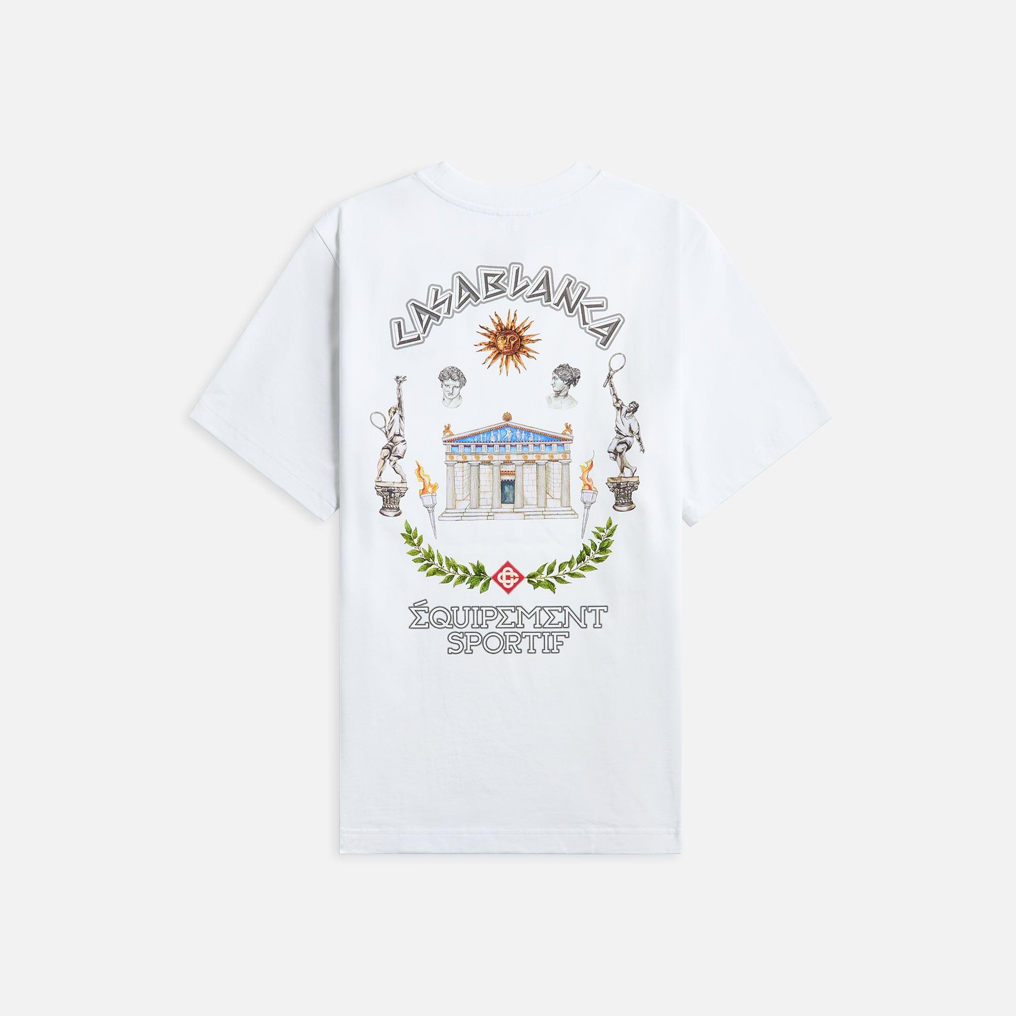 Casablanca Le Temple Du Sport Printed Tee - White Male Product Image