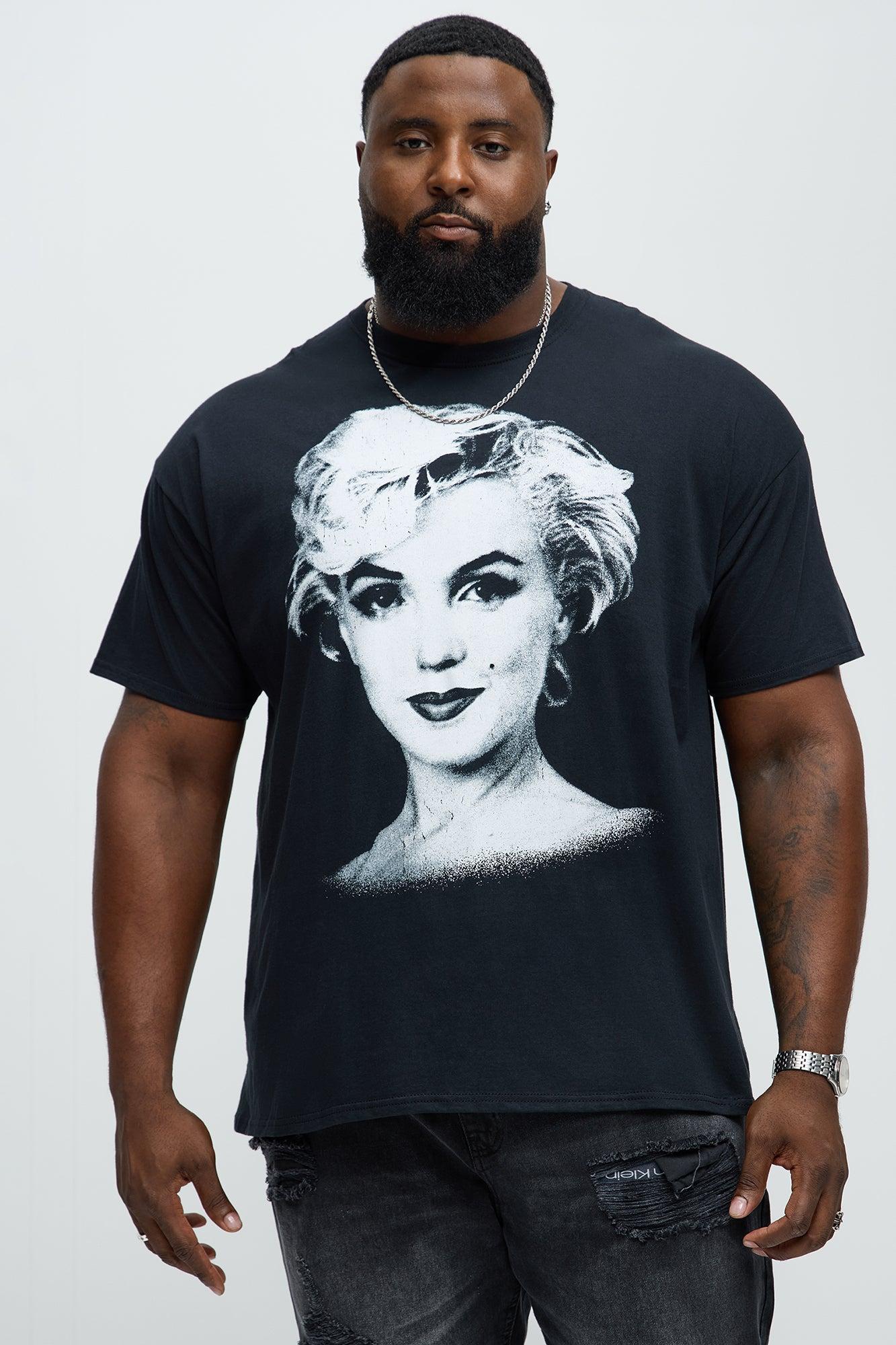 Marilyn Monroe Icon Short Sleeve Tee - Black Male Product Image