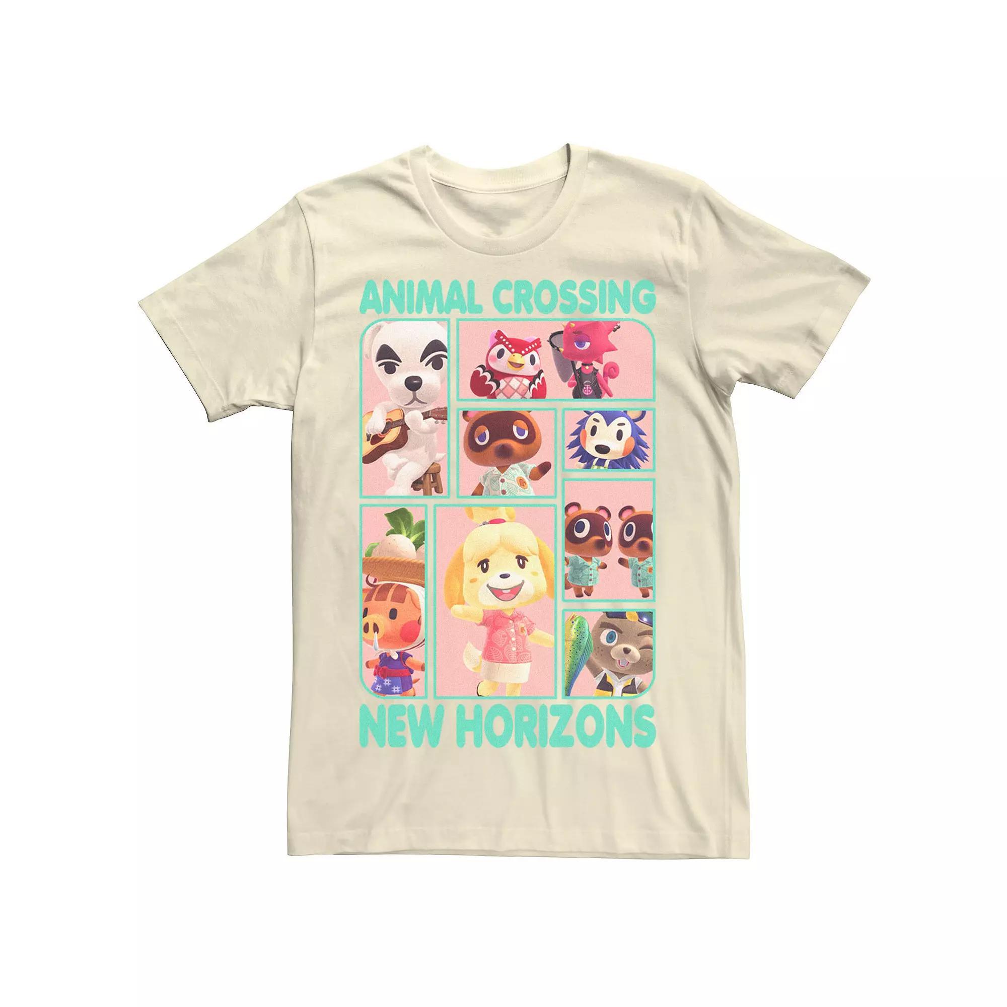 Men's Animal Crossing New Horizons Villager Box Up Tee, Size: 3XL, Natural Product Image