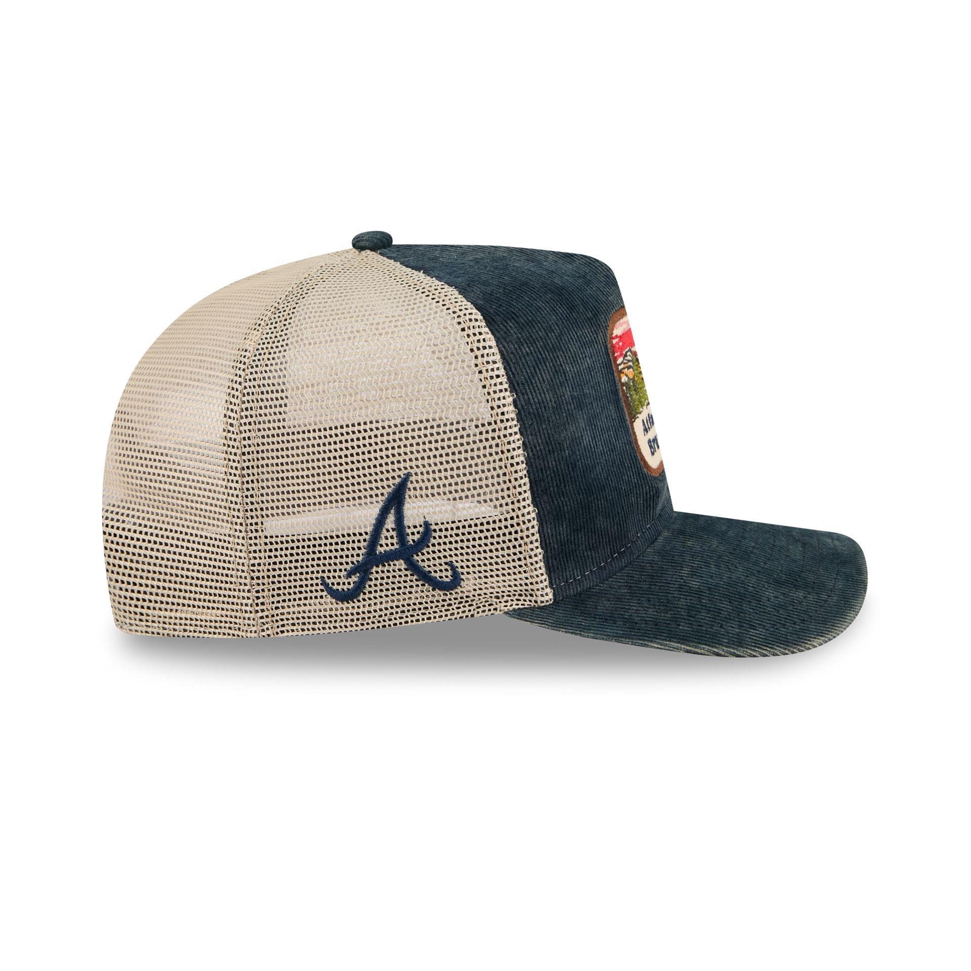 Atlanta Braves Vintage Landscape 9FIFTY A-Frame Trucker Hat Male Product Image