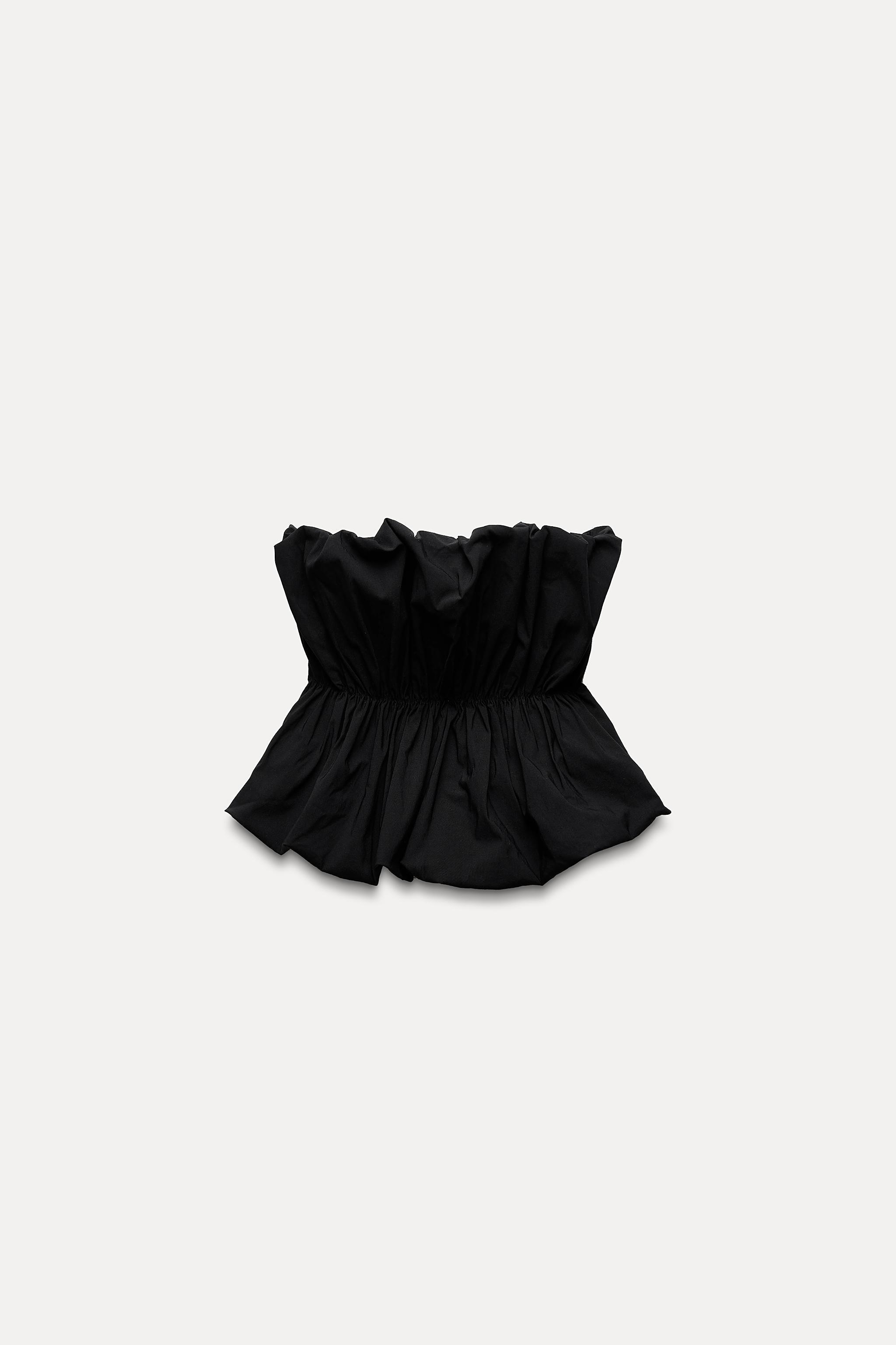 VOLUMINOUS STRETCHY BANDEAU TOP Product Image