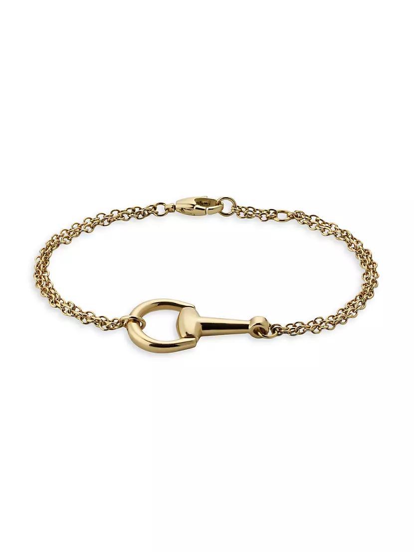 Horsebit 18K Yellow Gold Chain Bracelet Product Image