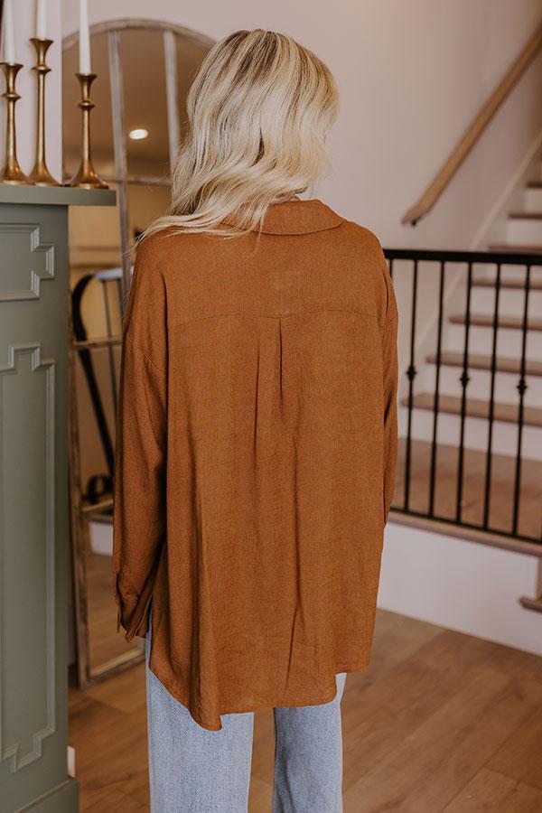 Vineyard Ready Linen-Blend Top Product Image