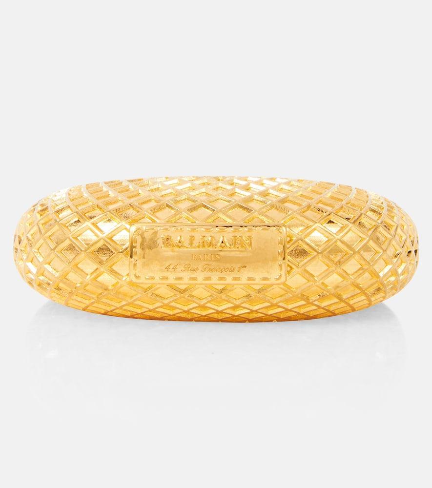 BALMAIN Signature Mesh Logo-engraved Bracelet In Gold Product Image