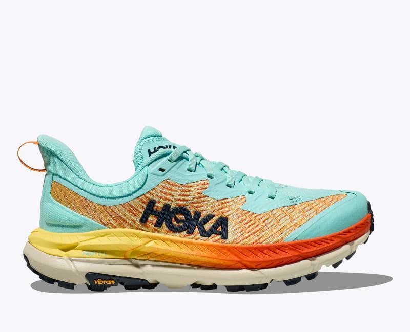 HOKA Womens Mafate Speed 4 Shoes in Deep Teal/Water Garden, Size 6 Product Image