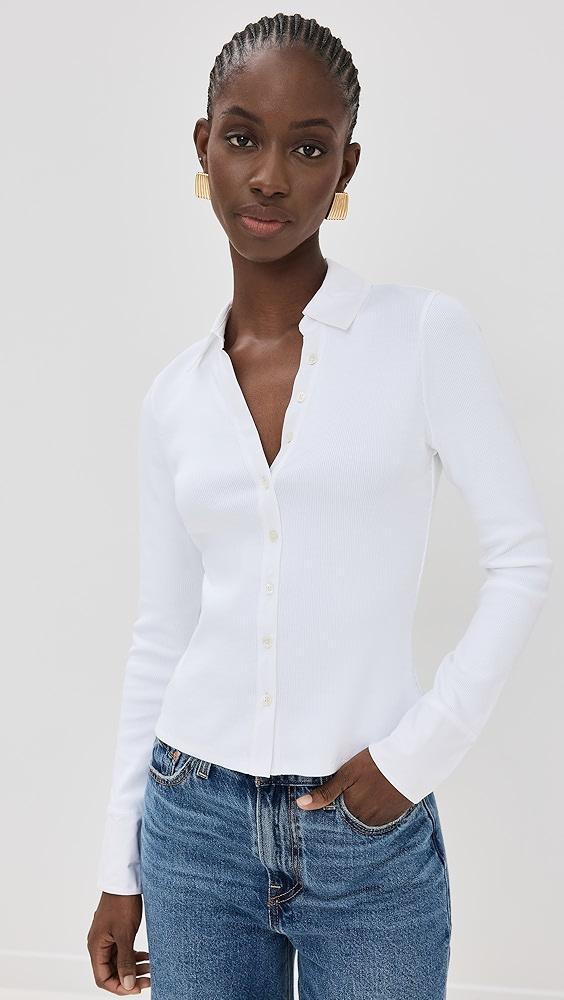 Veronica Beard Jean Scottie Mixed Media Top | Shopbop Product Image