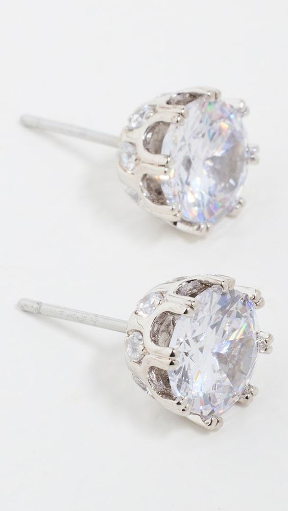 Kenneth Jay Lane Round CZ Stud Earrings | Shopbop Product Image