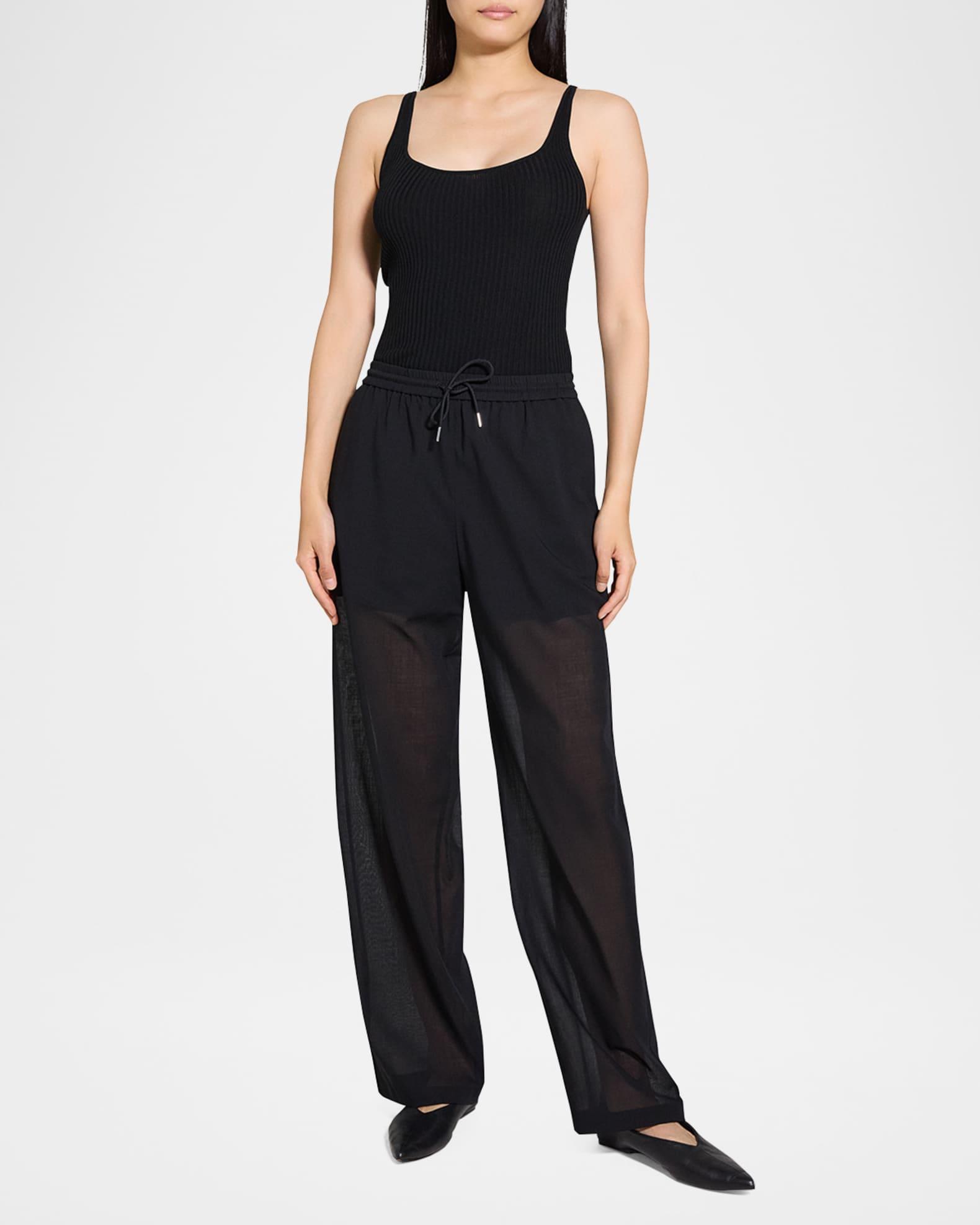Drawstring Pull-On Pants Product Image