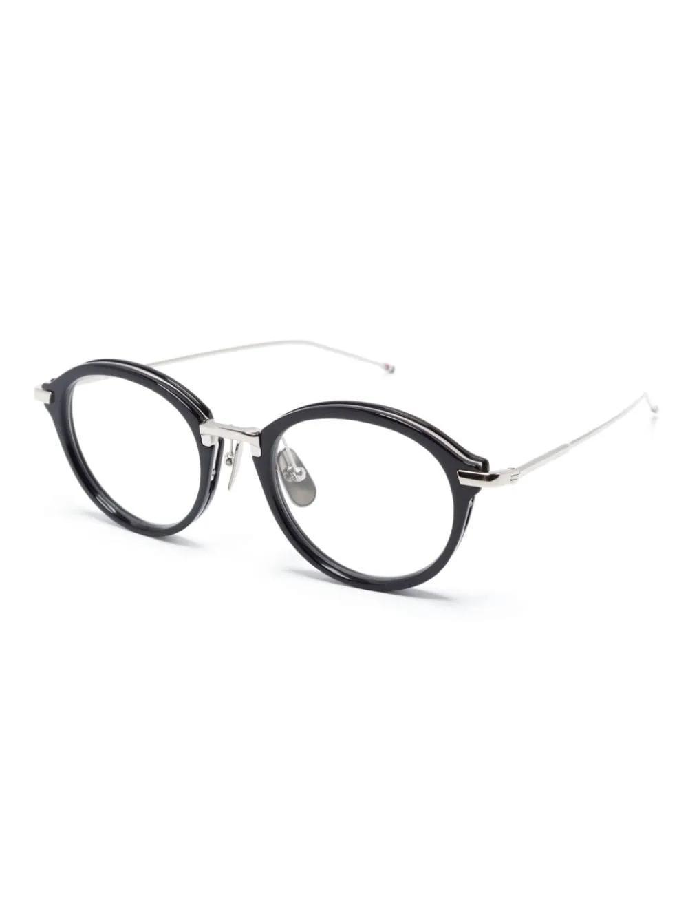 THOM BROWNE Brille Mit Rundem Gestell In 415 Navy Product Image