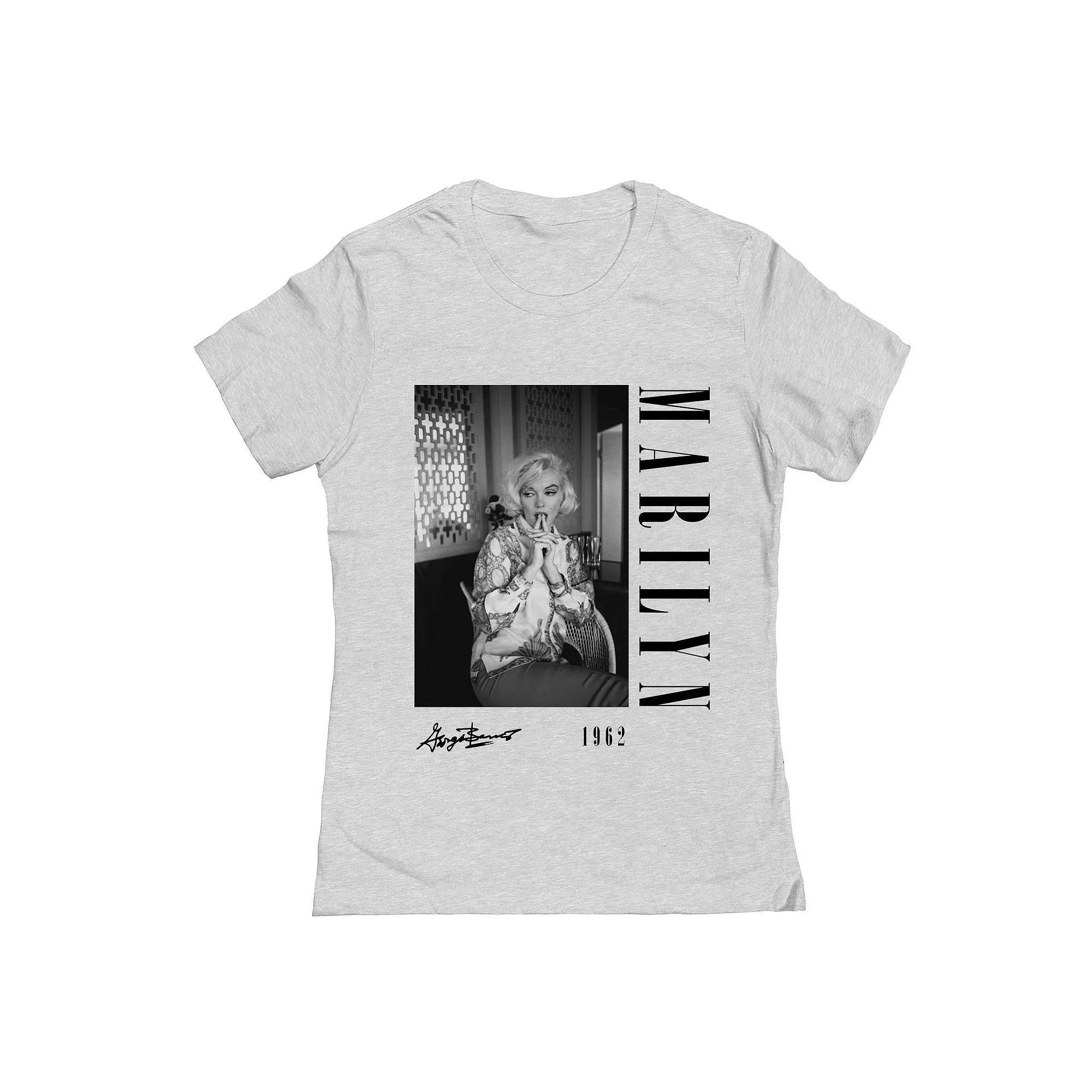 Junior's Grayson Threads The Label Marilyn Monroe 1962 Graphic Tee, Women's, Size: Small, Grey Gray Product Image