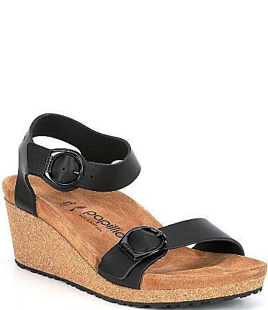 Papillio by Birkenstock Womens Soley Leather Platform Wedges Product Image