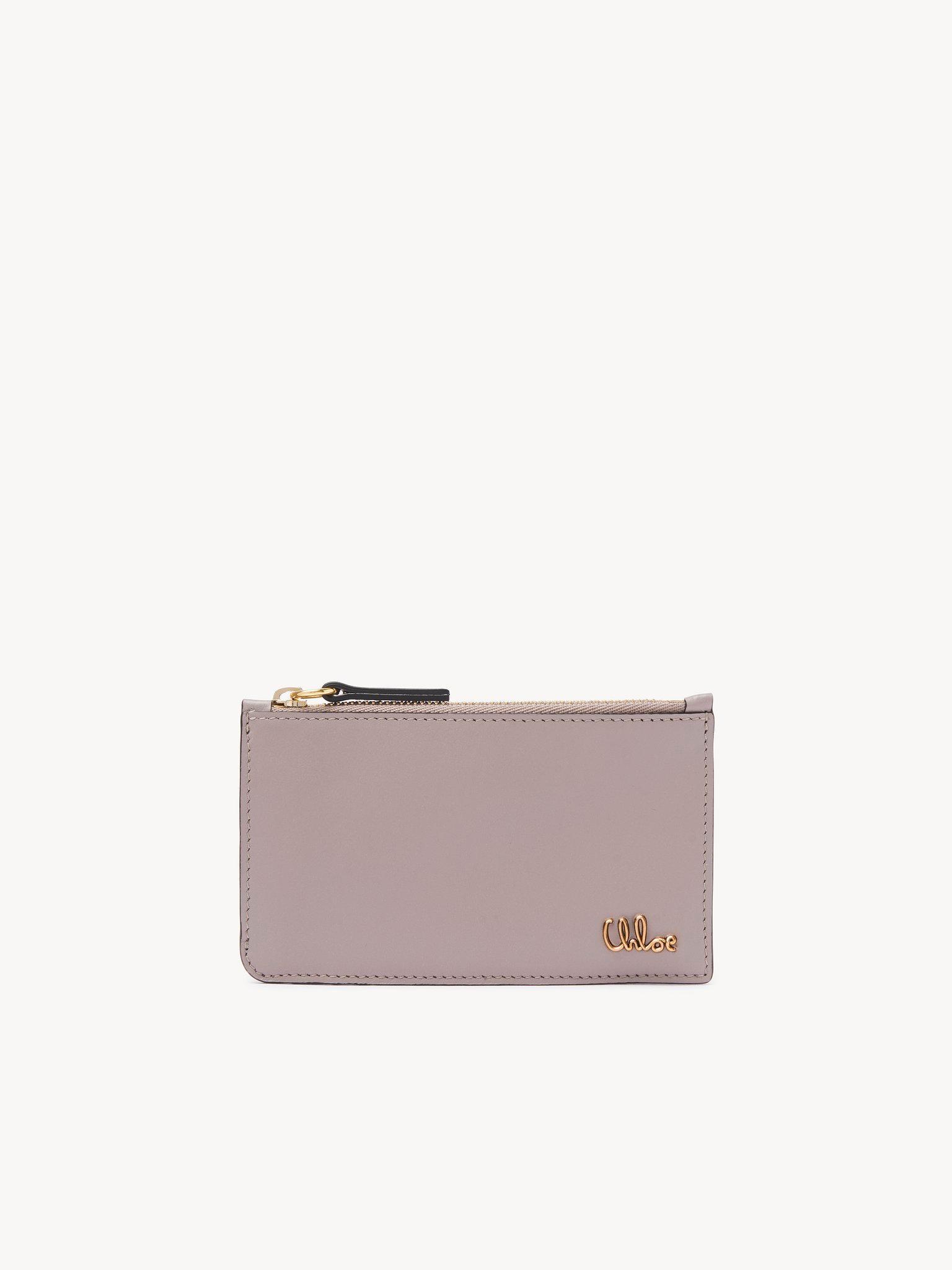 Small Chloé Iconic purse with card slots in shiny leather Product Image