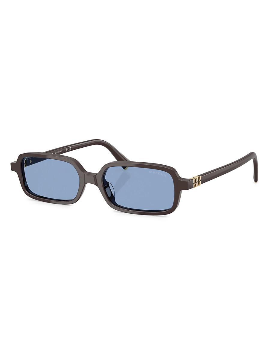 Miu Miu Womens MU 11ZSF 52mm Rectangle Sunglasses Product Image