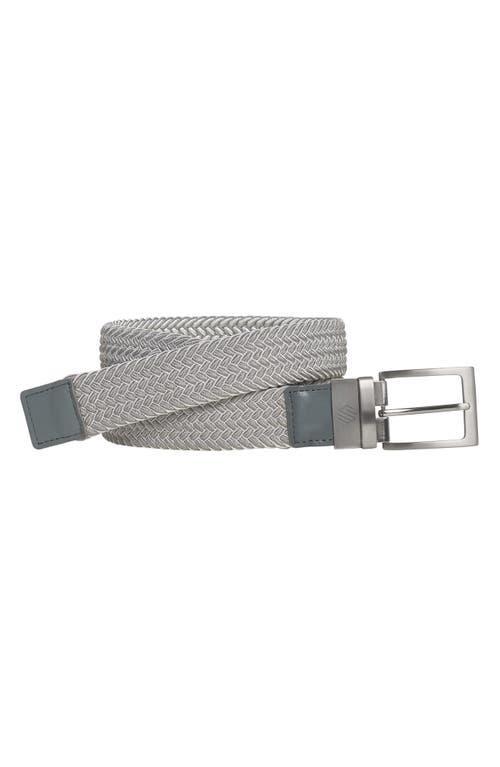 Johnston & Murphy Mens Reversible Woven Stretch Belt - Gray Product Image