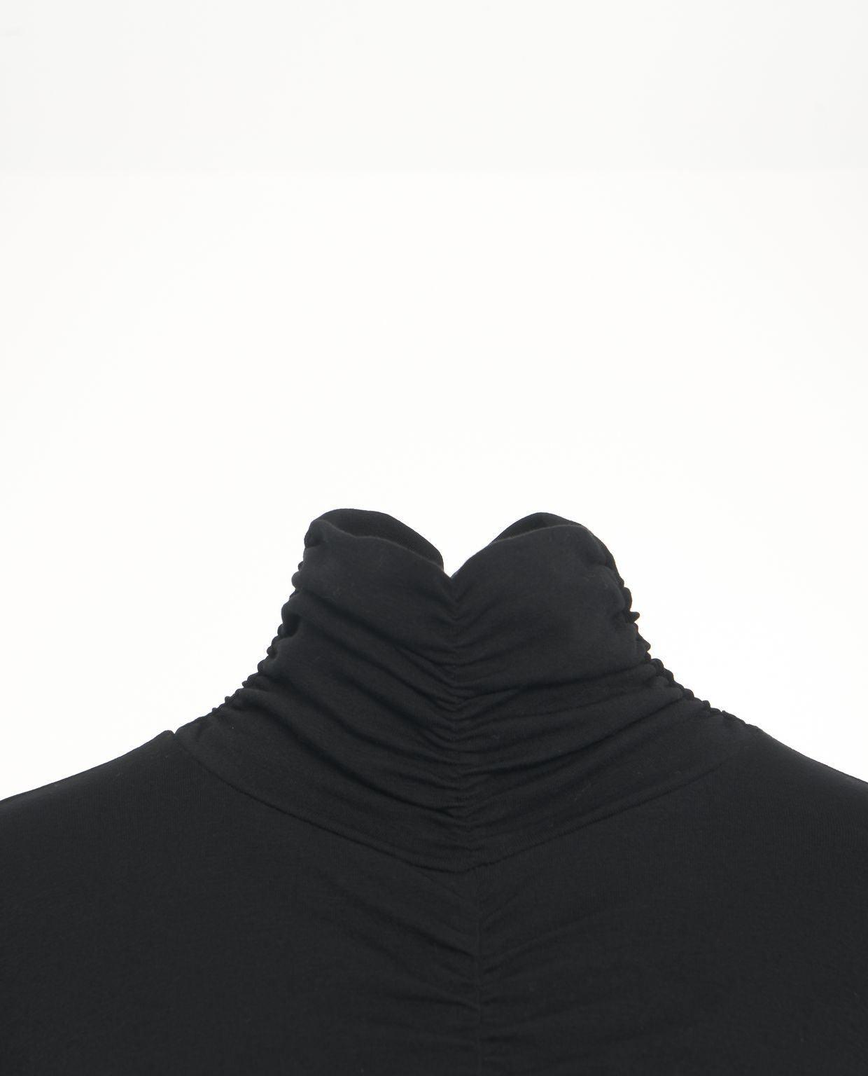 Midi dress with cut-outs and turtleneck Product Image