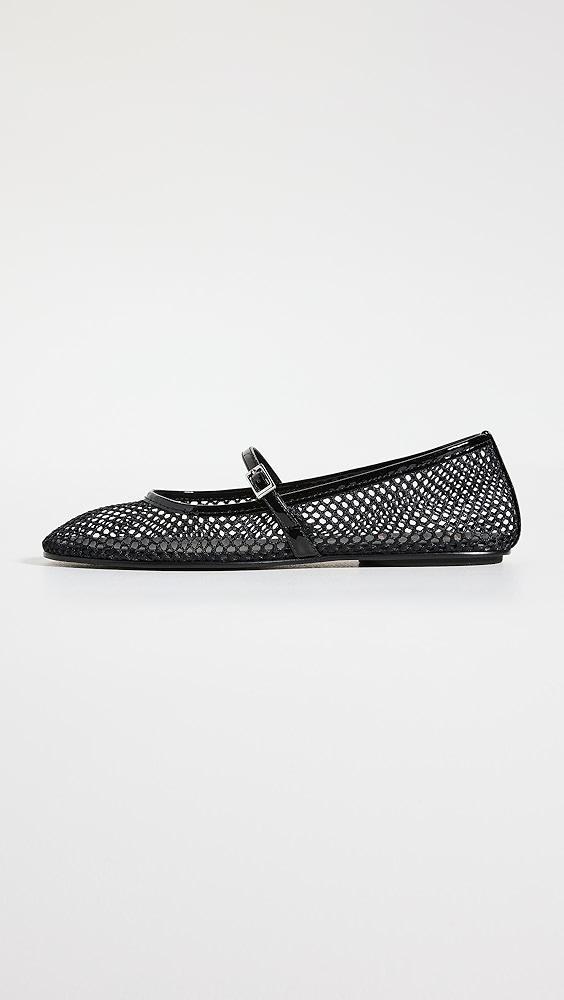 Black Suede Studio Mika Flats | Shopbop Product Image