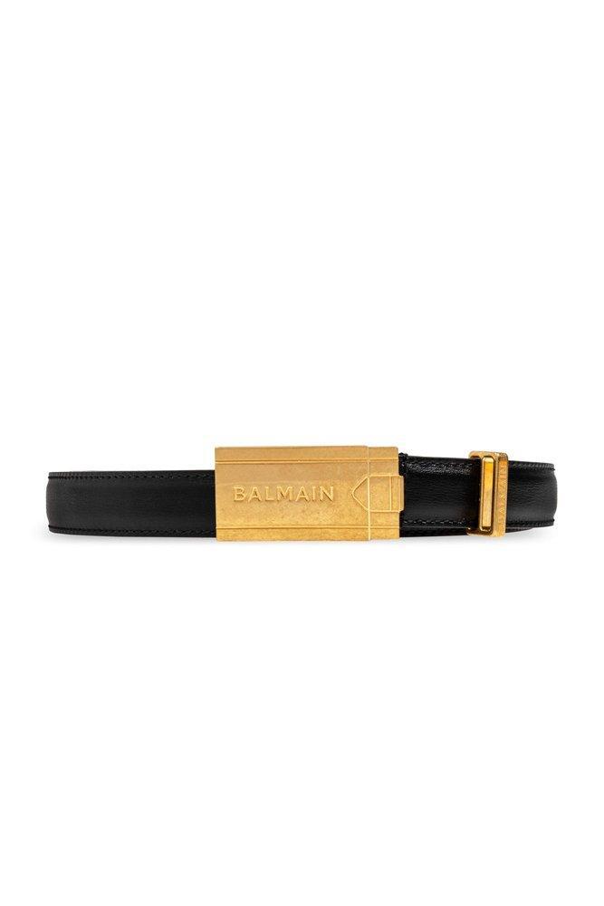 Classic Logo Plaque Belt In Black Product Image