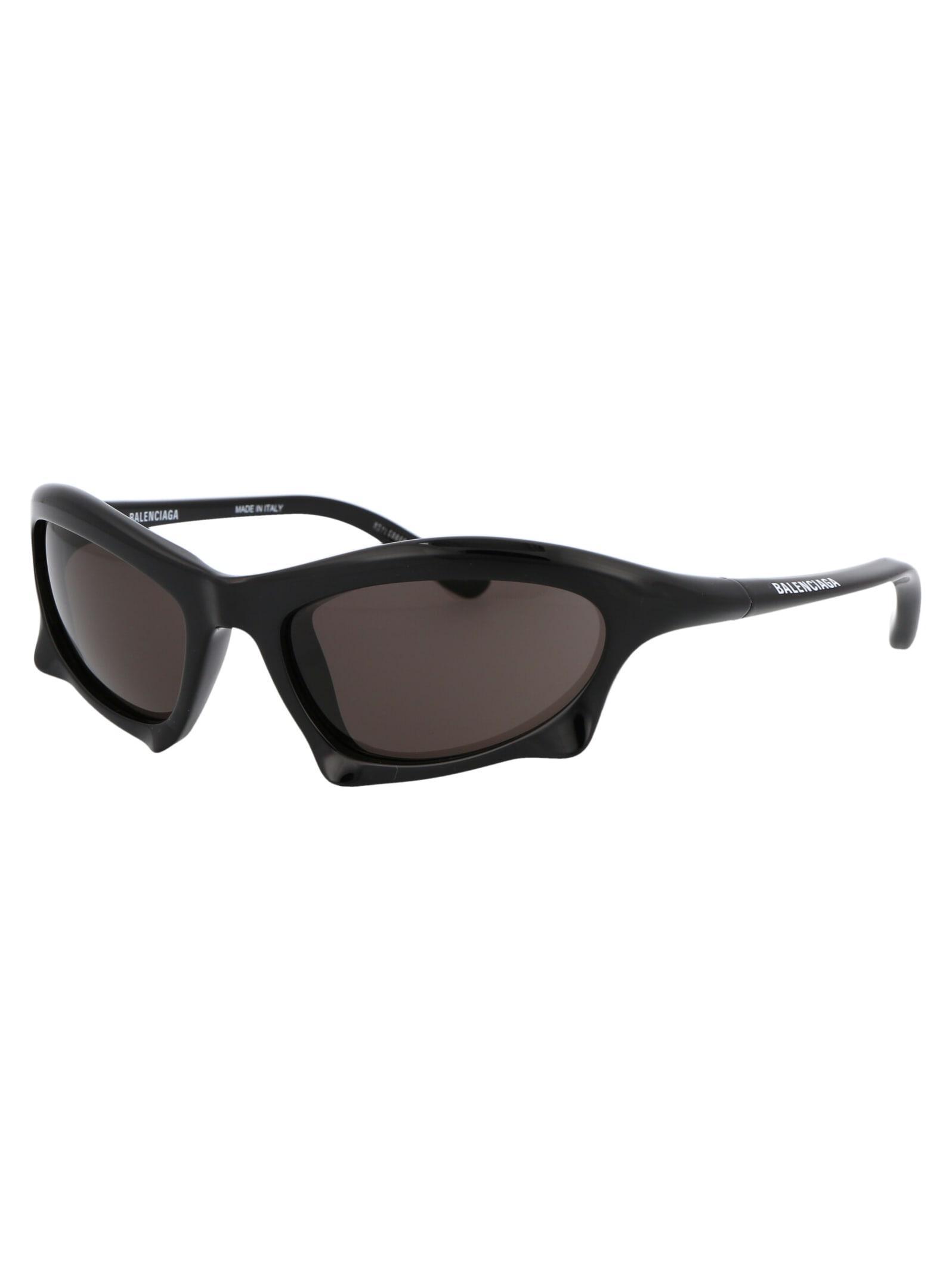 BALENCIAGA Bb0229s Sunglasses In 001 Black Black Grey Product Image