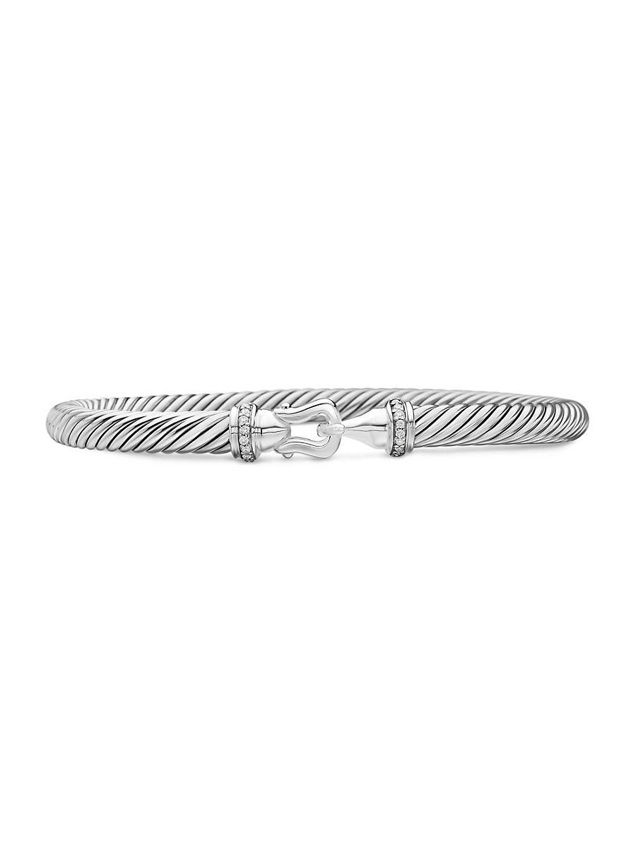 Cable Buckle Bracelet with Diamonds Product Image