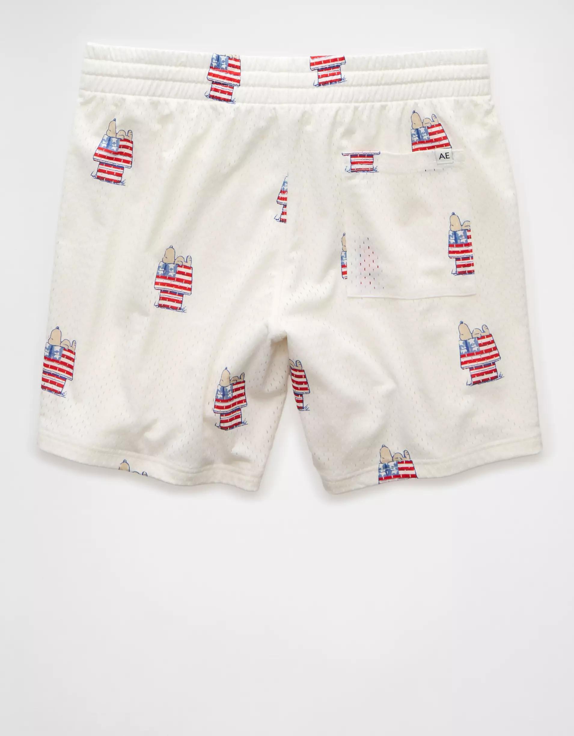 AE Sofa Surfin' 6" Snoopy Graphic Mesh Lounge Short Product Image