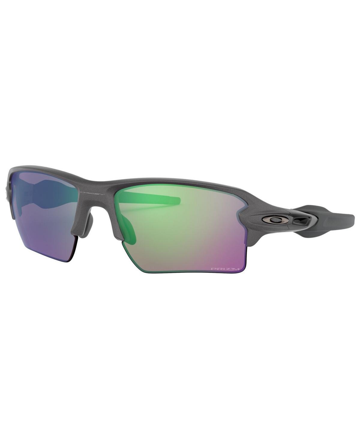 Oakley Mens OO9188 Flak 2.0 XL 59mm Rectangle Sunglasses - Polished White/Prizm Sapphire Product Image