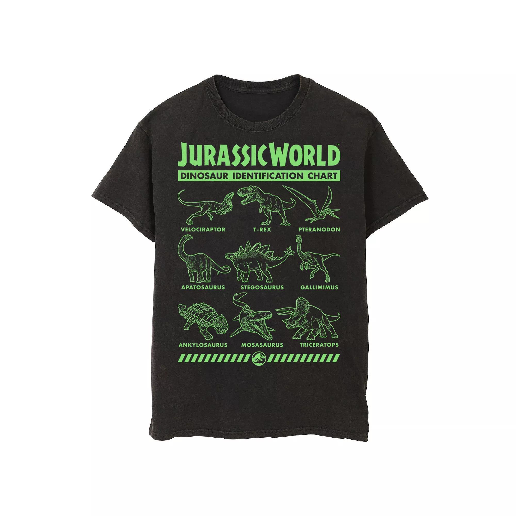 Men's Jurassic World Two Dino Gradient ID Chart Tee,  Product Image