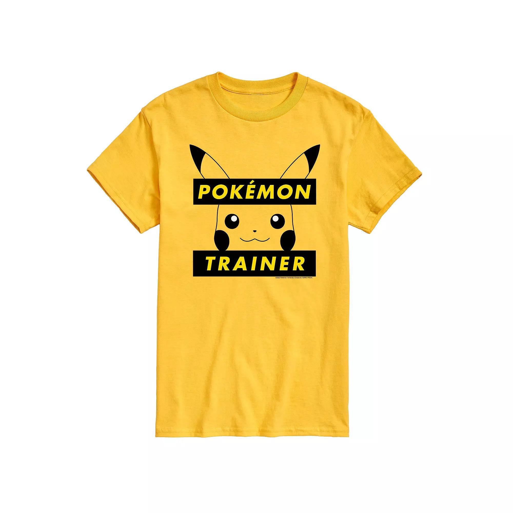 Men's Pokemon Trainer Tee, Size: Small, Yellow Product Image