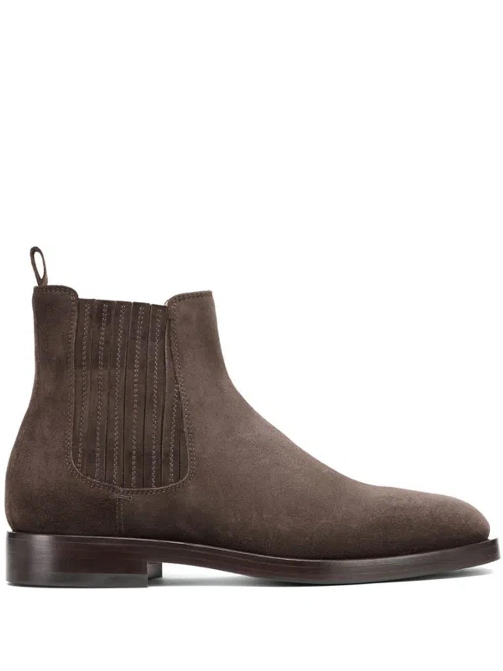 BRUNELLO CUCINELLI Men's Suede Chelsea Boots In Brown Product Image