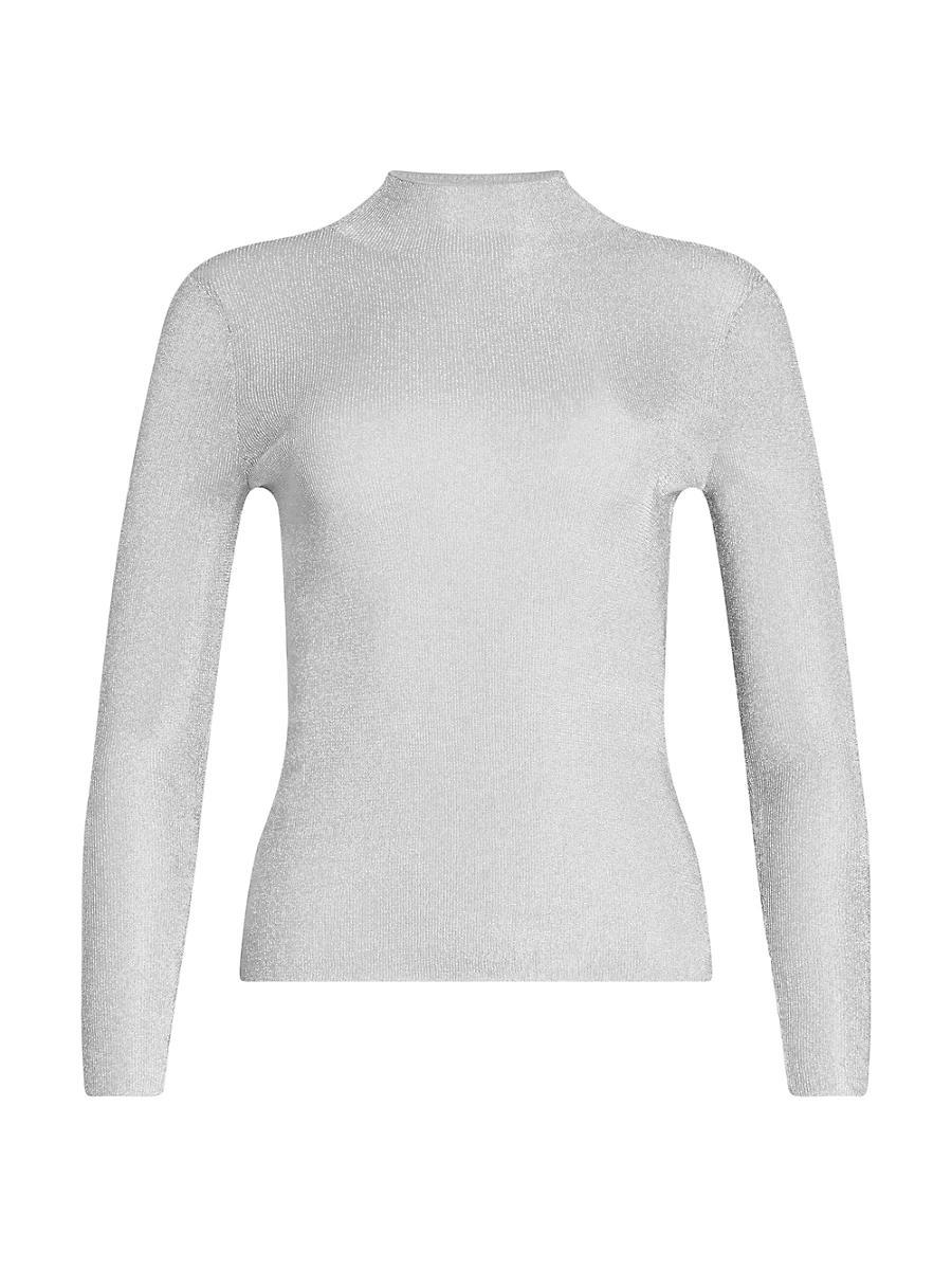 Womens Avery Metallic Knit Top Product Image