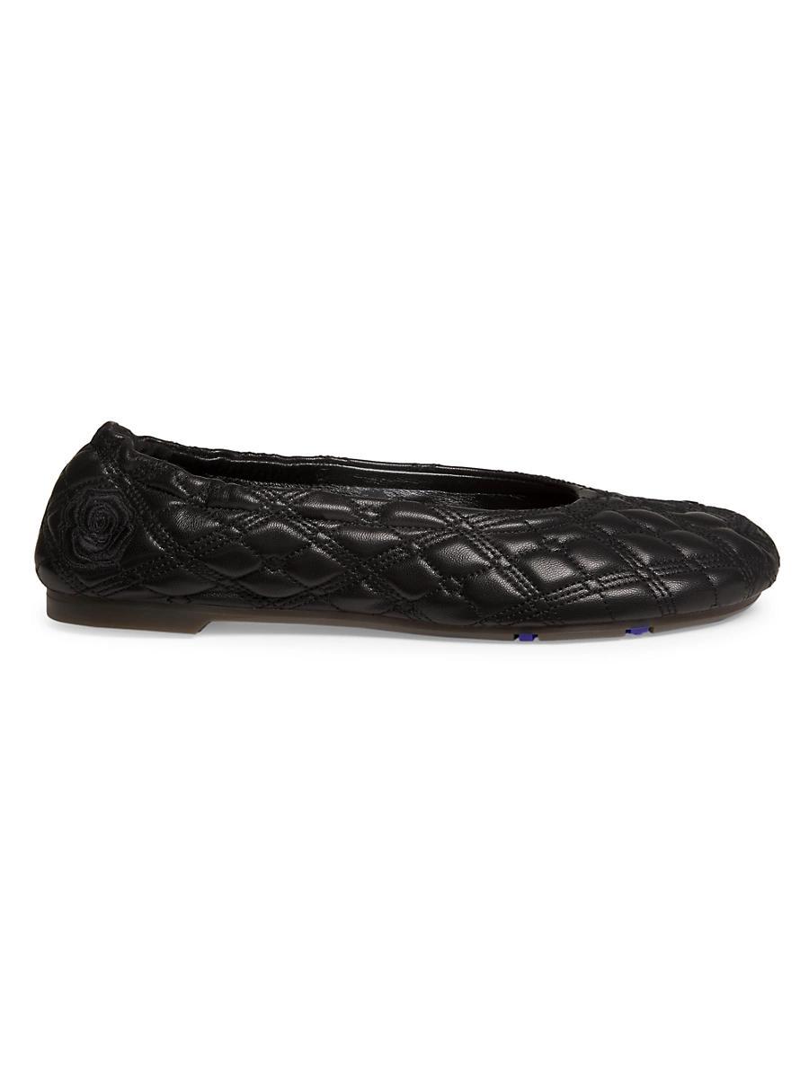 Womens Sadler Quilted Leather Ballerina Flats Product Image