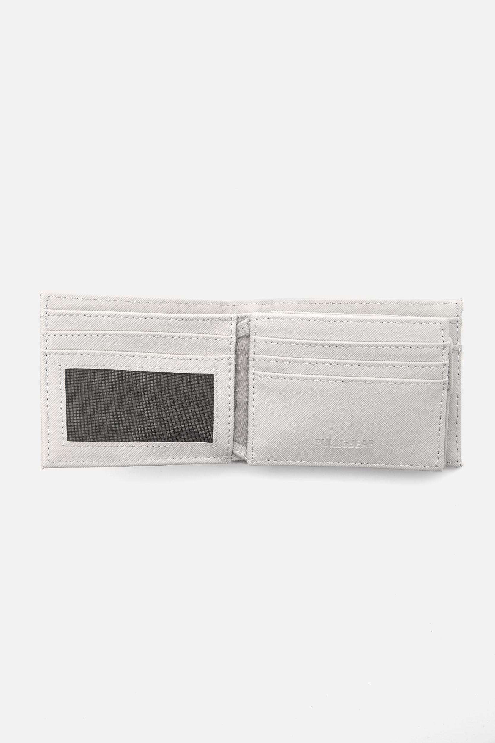 White fabric wallet Product Image