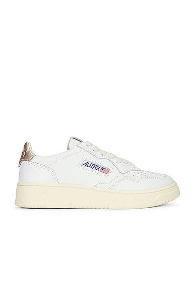 Autry Medalist Sneaker in White Product Image