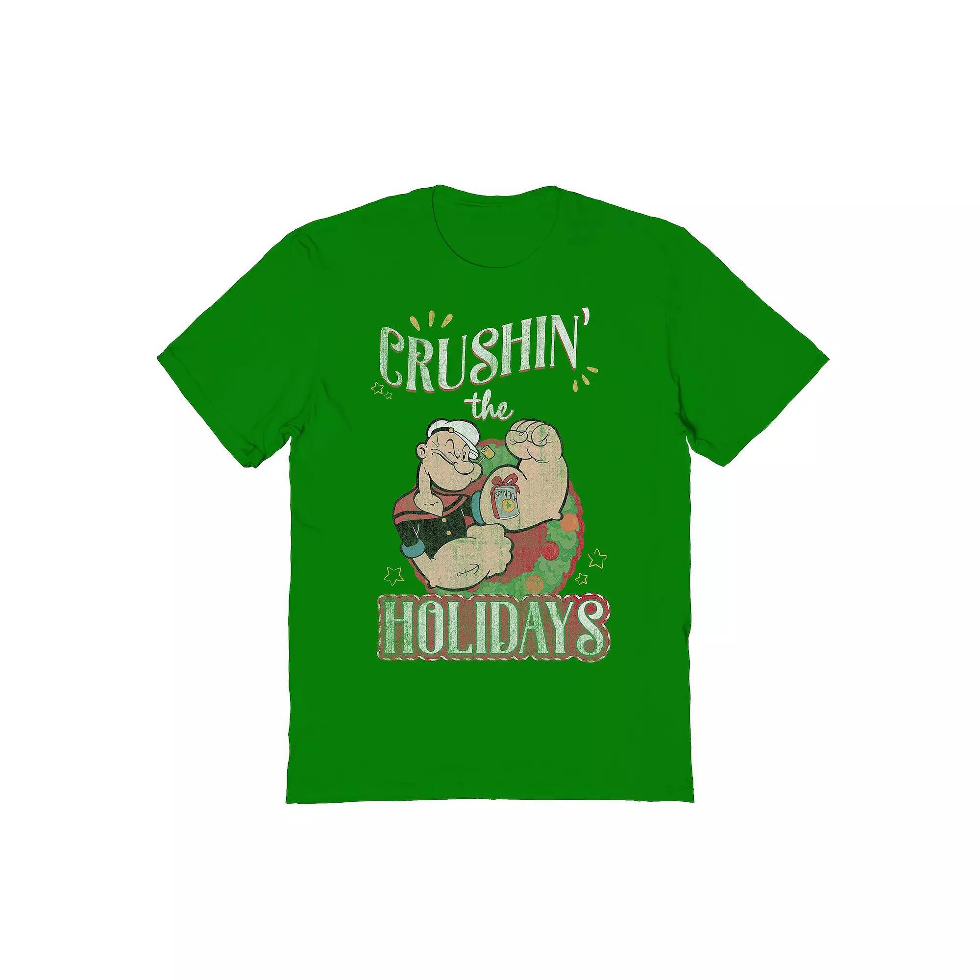 Men's Crushin The Holidays Graphic Tee, Size: Small, Blue Product Image