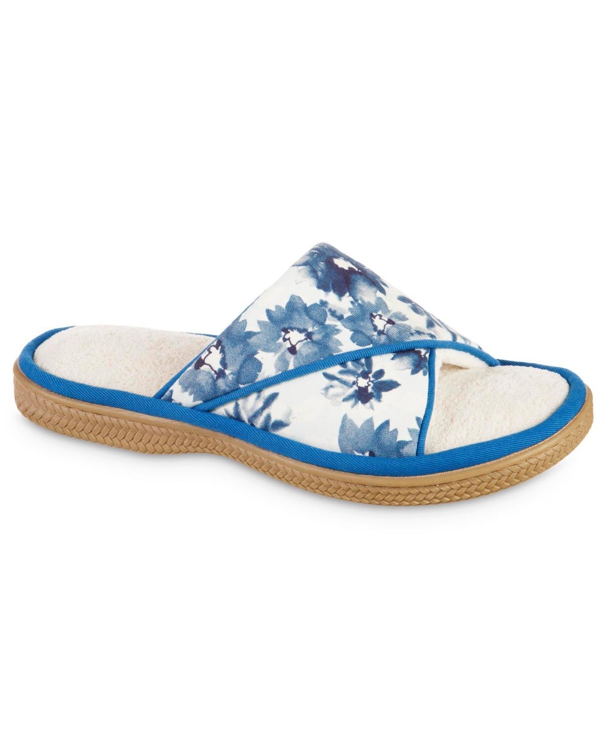 Isotoner Signature Womens Cotton Floral Keilly Slide Product Image