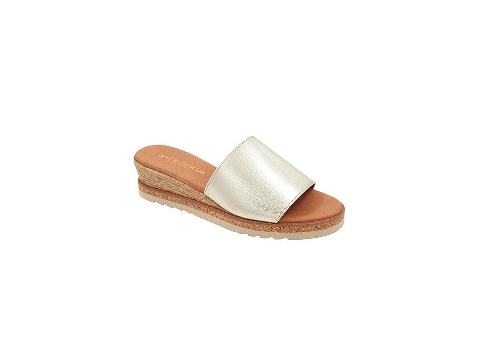 Andre Assous Nessie Leather Espadrille Wedge Sandals Product Image