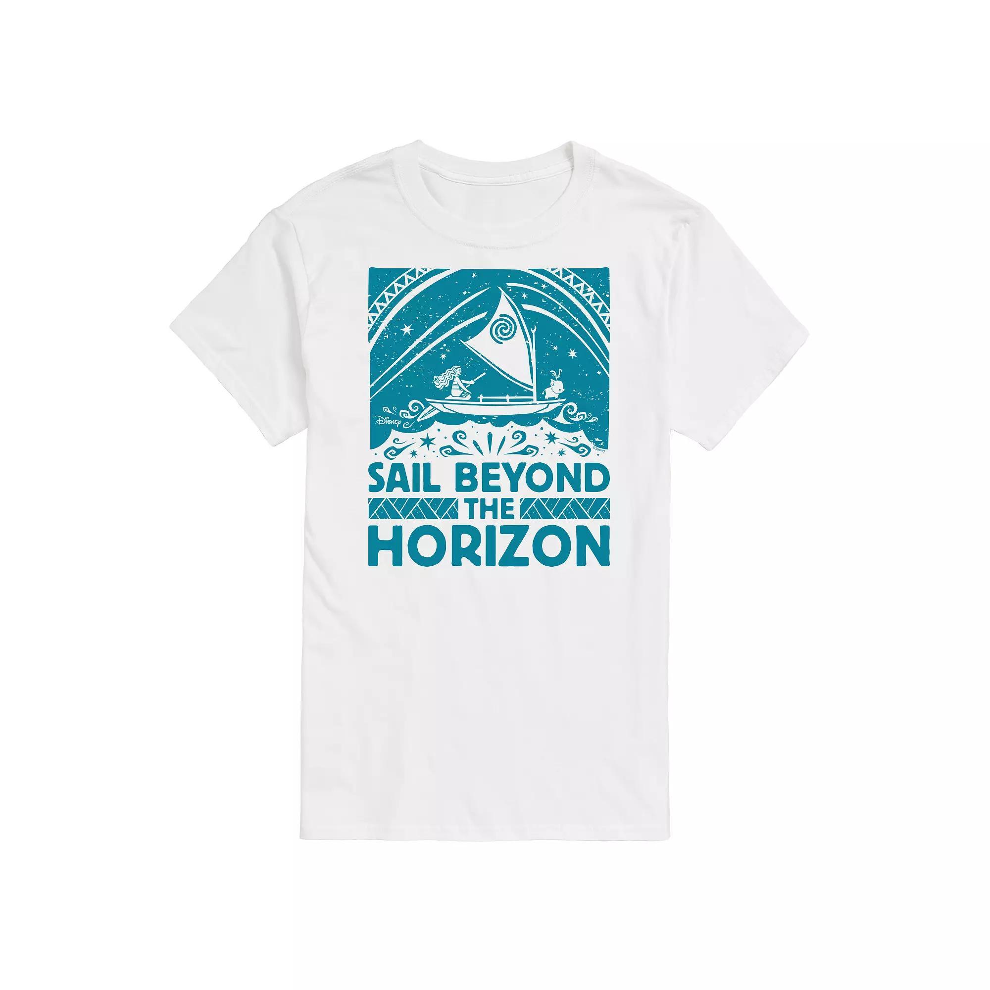 Disney's Moana Men's Sail Beyond Horizon Graphic Tee, Size: XXL, White Product Image