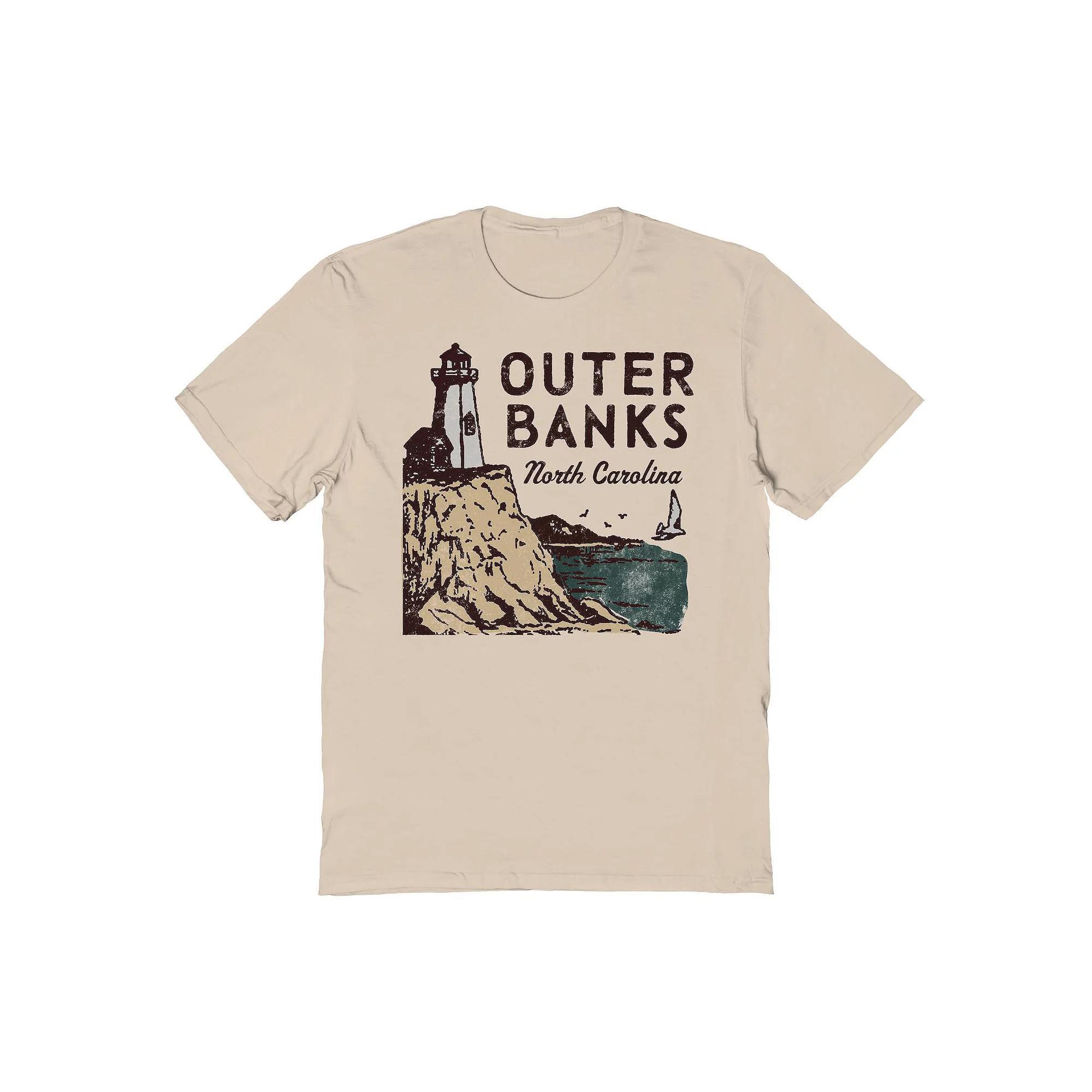 Men's Country Parks Outer Banks Lighthouse Graphic Tee, Size: Medium, Brown Product Image