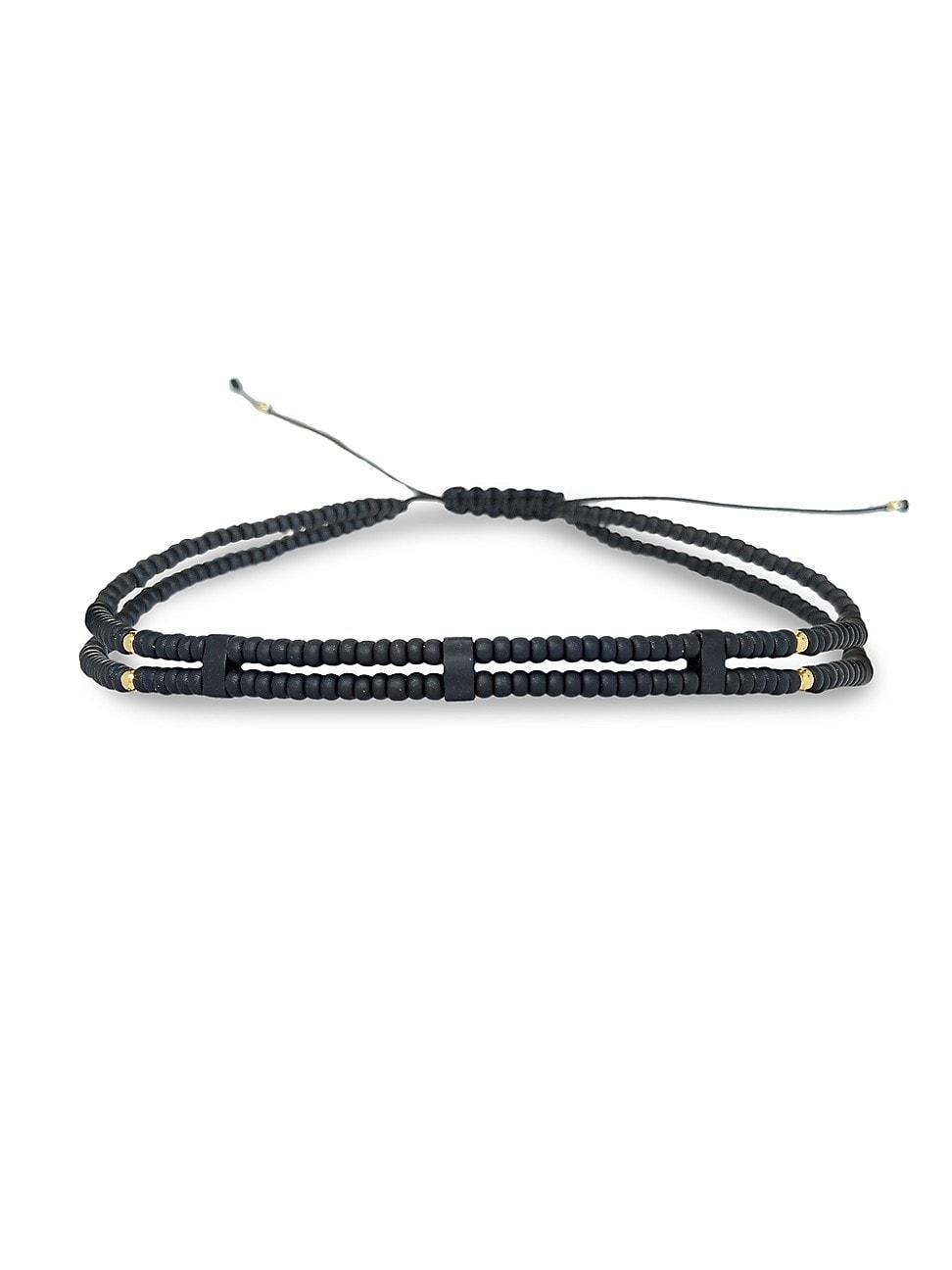 Mens Double Strand Micro-Bead Bracelet Product Image