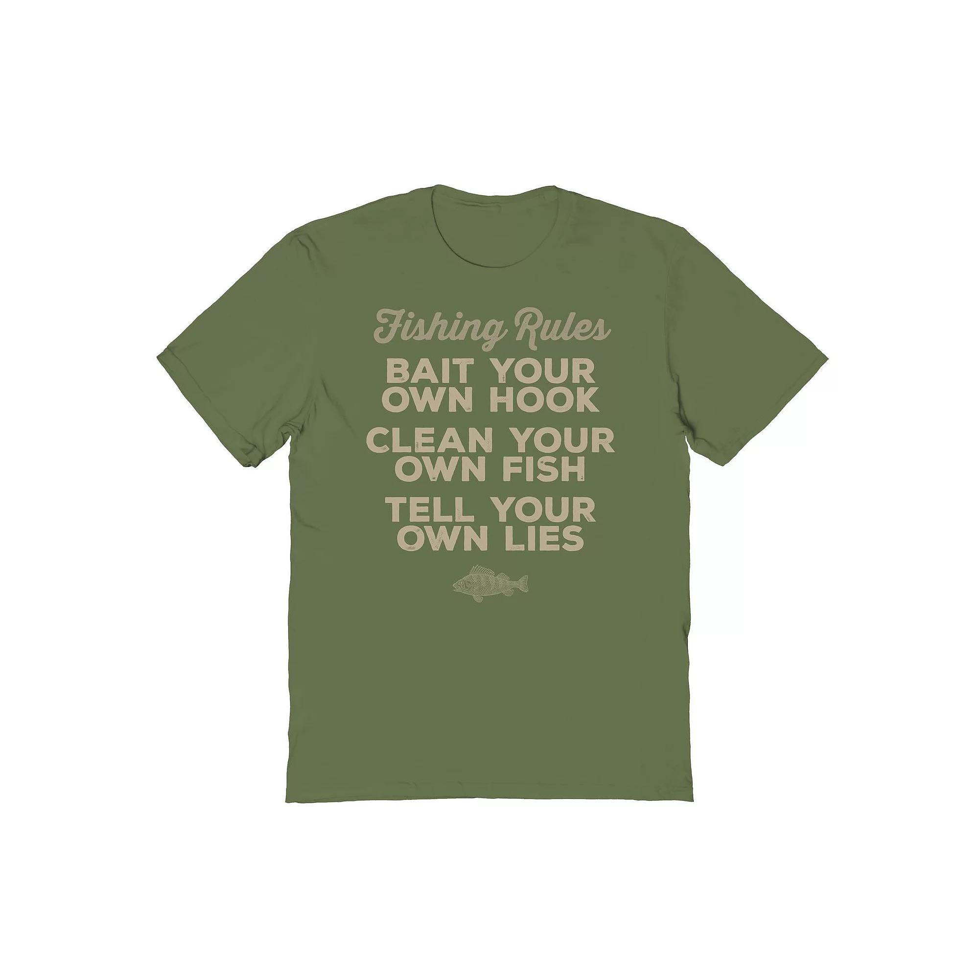Men's Duke & Sons Fishing Rules Graphic Tee, Adult Unisex,  Product Image