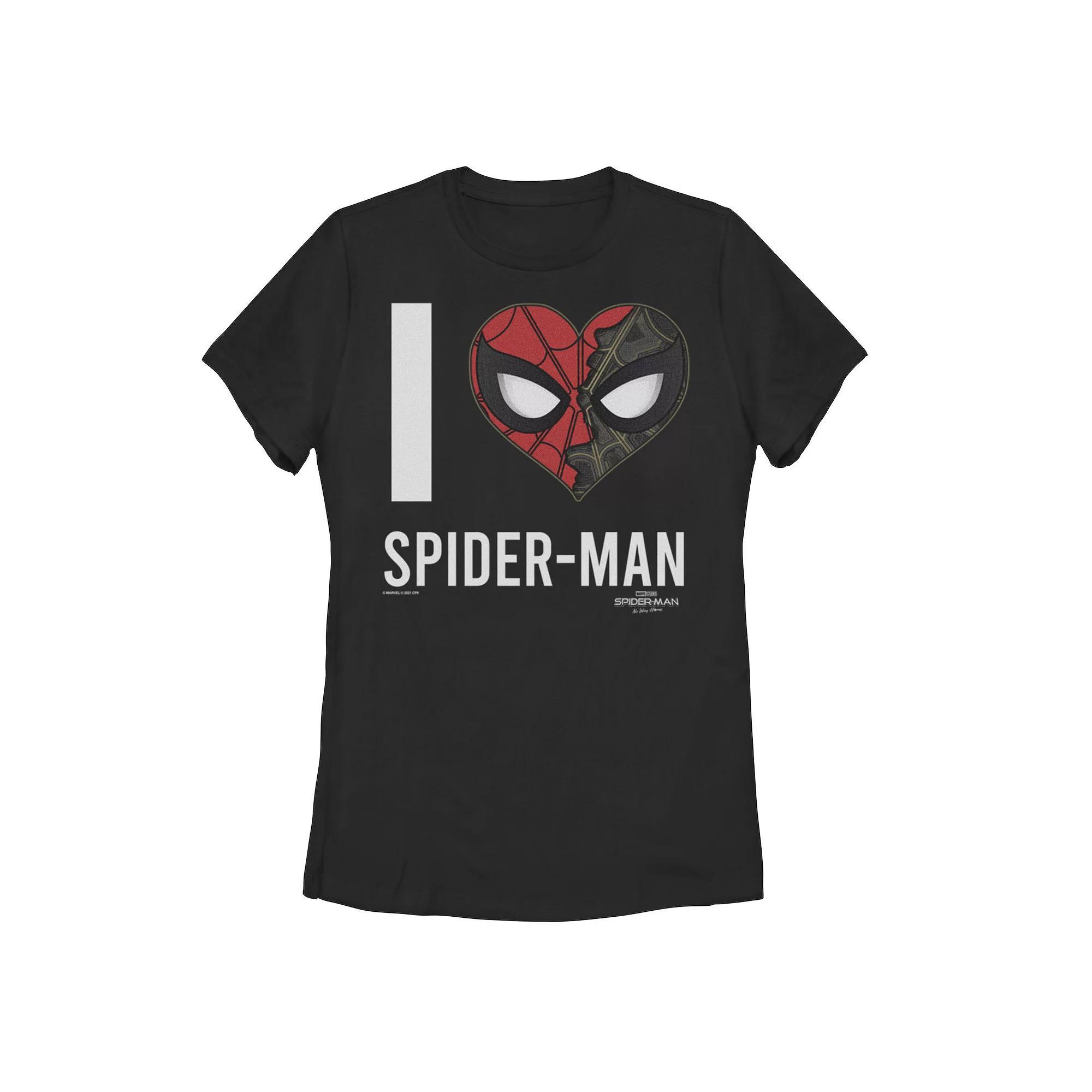 Juniors' Marvel Spider-Man No Way Home I ♥ Spider-Man Tee, Girl's,  Product Image