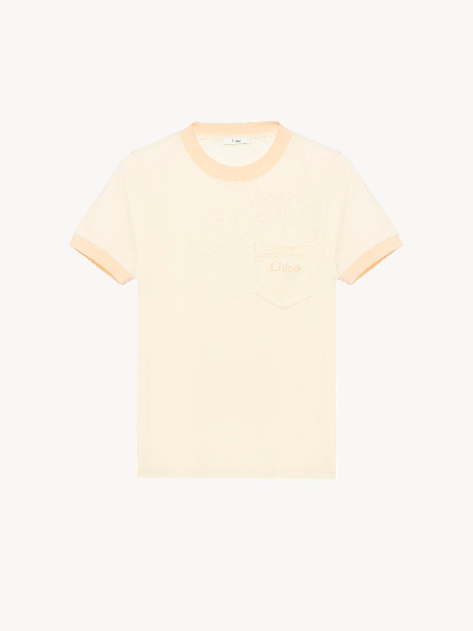 Crew-neck logo T-shirt in cotton jersey Product Image