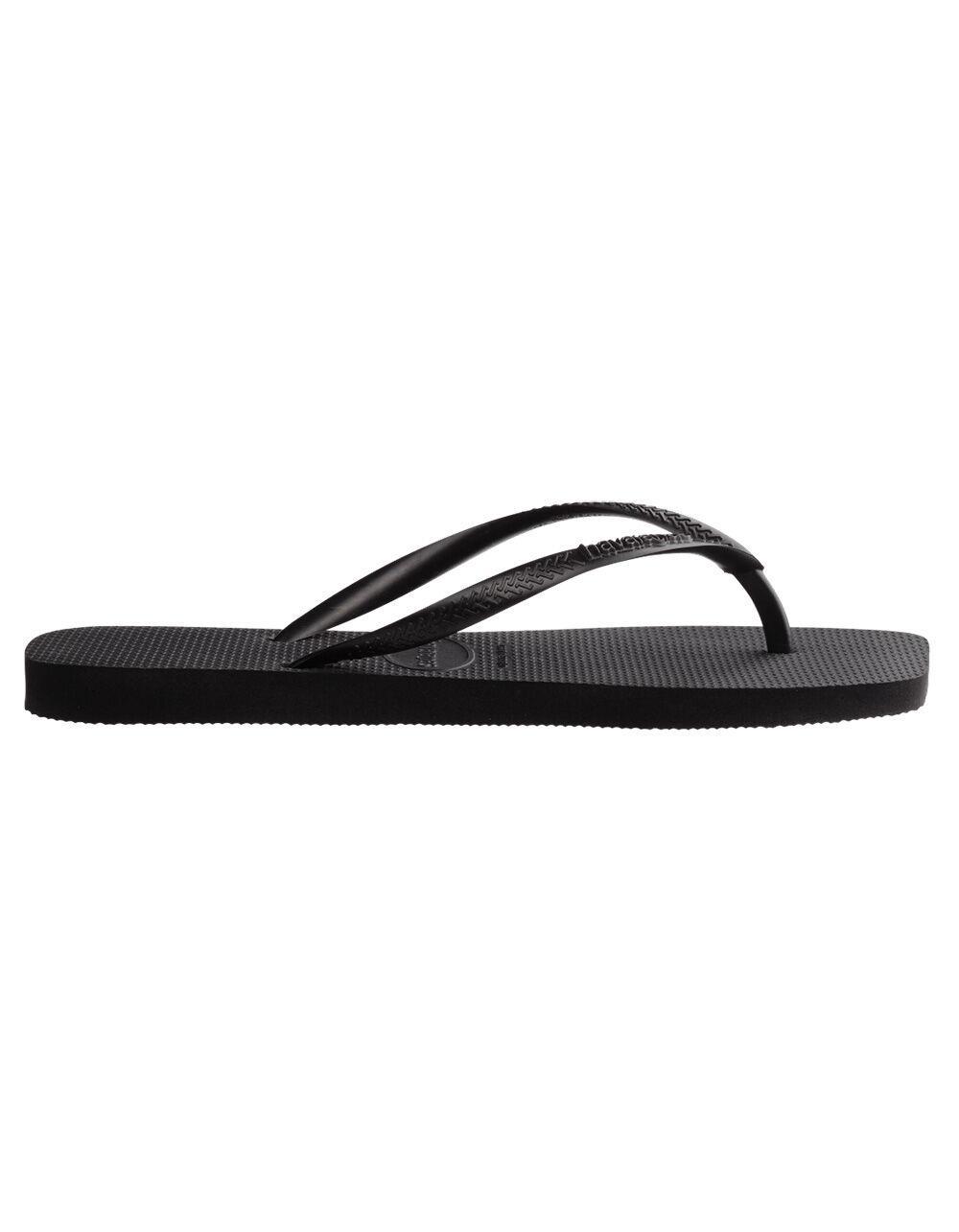 HAVAIANAS Slim Square Womens Flip Flops - BLACK Product Image