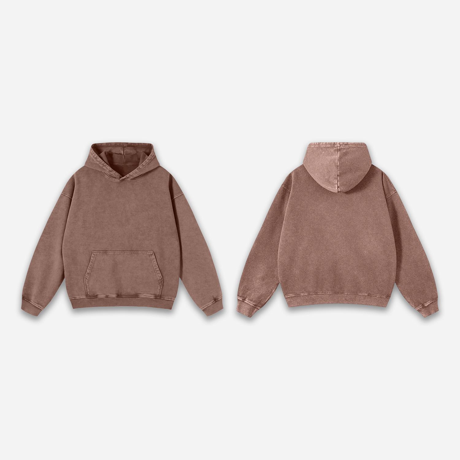 Sopula Vintage Essential Washed Pullover Hoodies Product Image