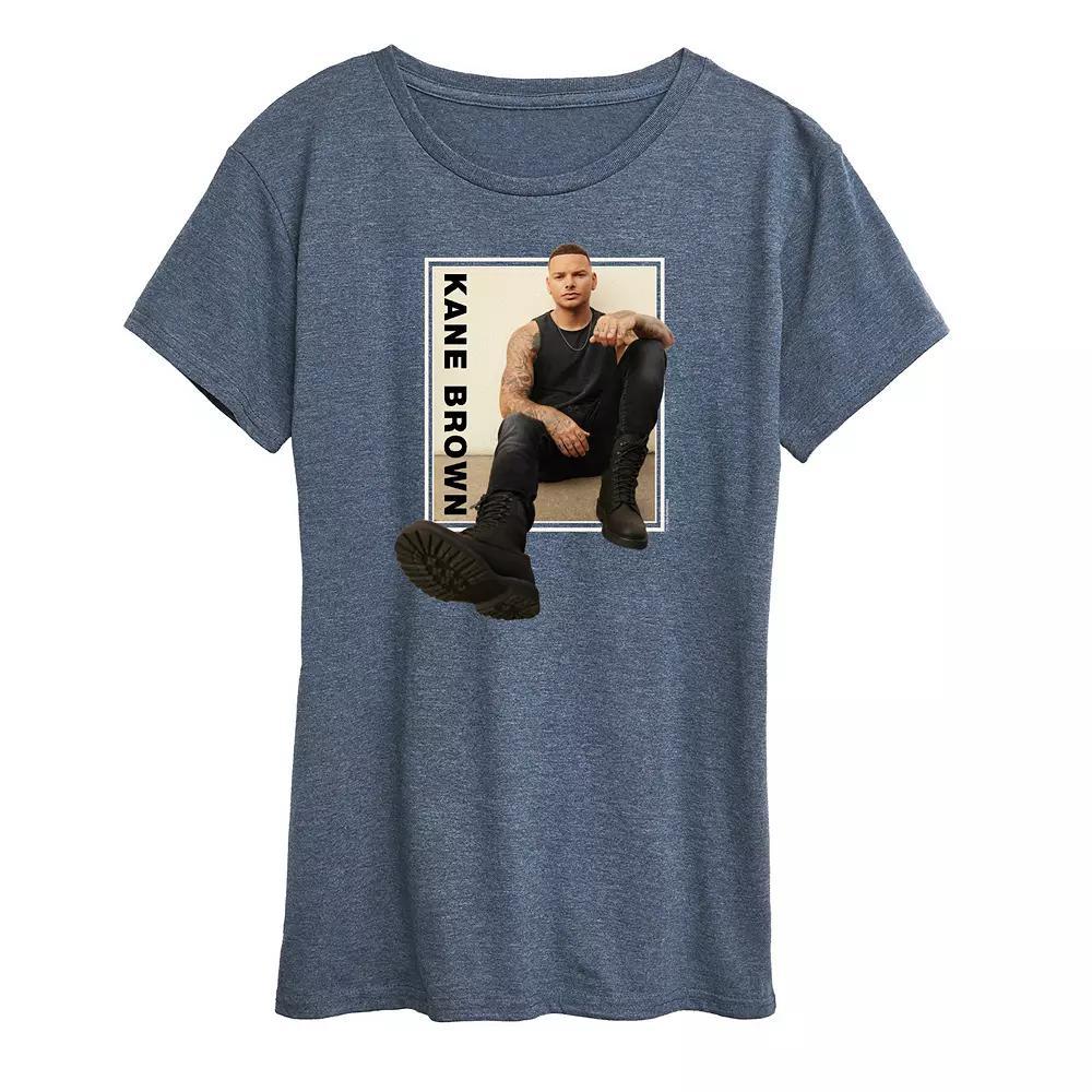 Womens Kane Brown Graphic Tee Grey Blue Product Image