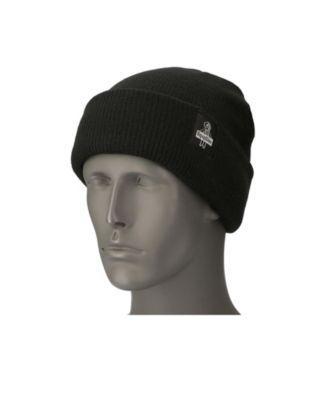 RefrigiWear Mens Wool Blend Black Watch Winter Cap Product Image