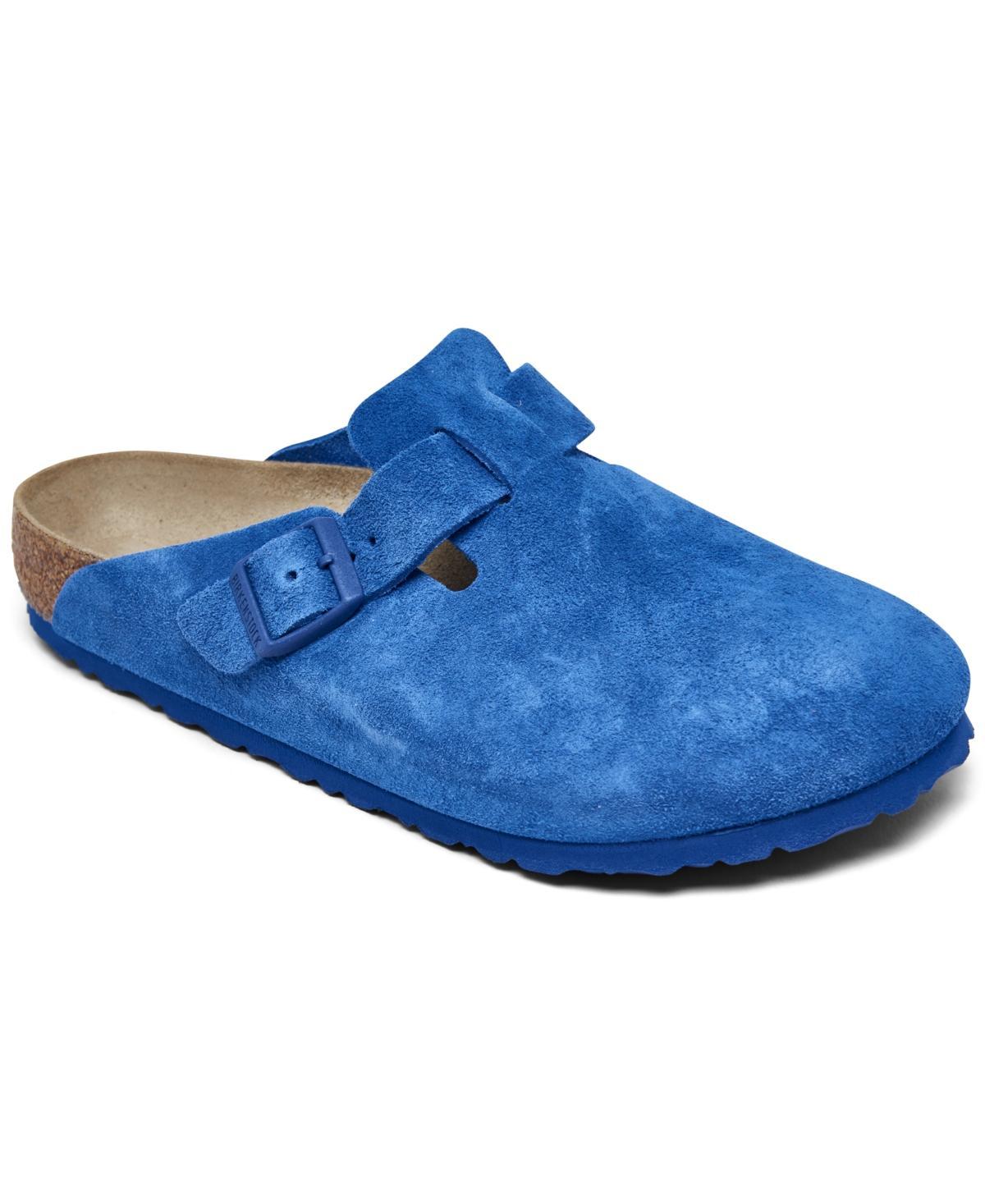 Birkenstock Mens Boston Suede U - Shoes Blue/Blue Product Image