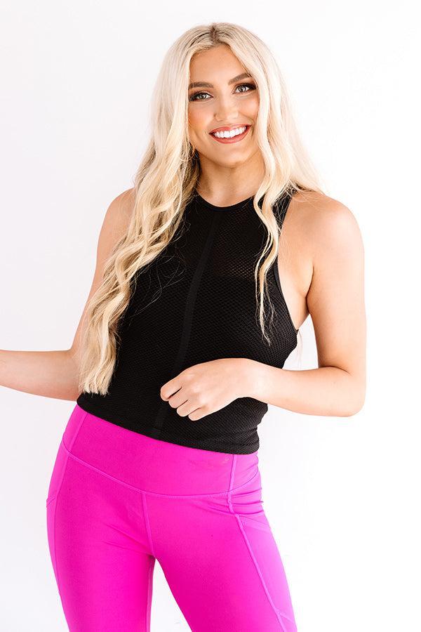 Cut It Out Crop Top In Black Product Image